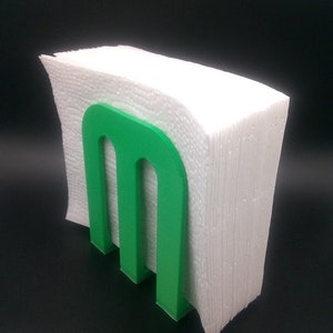 Vertikale Serviette Serviettenhalter Offener Stand 3D Print Hole Design - Farbauswahl
