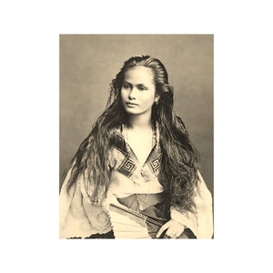 Mestiza de Sangley Mona Lisa of the Pacific Islands Photo Poster Art Print