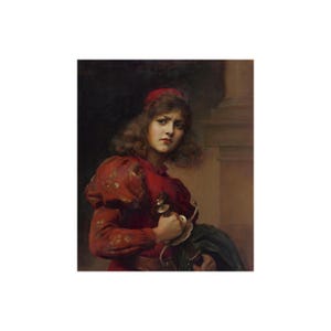 Póster de pintura de Santa Juana de Arco Paul de La Boulaye Red 1909 Lámina artística