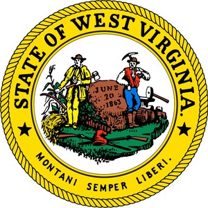 Seal of the State of West Virginia United States Seals Poster Art Print