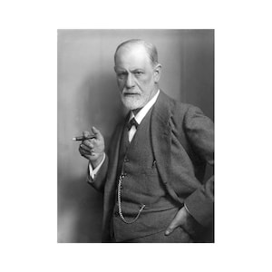 Sigmund Freud by Max Halberstadt Psychoanalysis Photo Poster Art Print