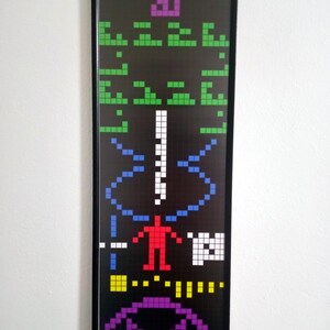 Arecibo-meddelande SETI Alien Signal Diagram Grafisk affisch Konsttryck 8 x 24 tum bild 4