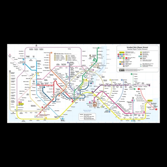 Istanbul Metro Map (subways) Metro Map, Istanbul, Istanbul, 42 OFF