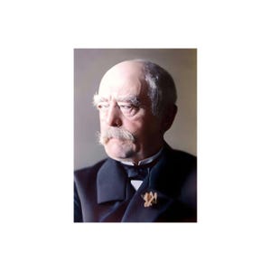 Otto von Bismarck Germany Portrait Photo Art Poster Print Colorized