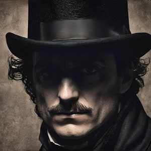 Jack the Ripper Portrait Geschichte Historisches Rekonstruktion Poster Kunst Druck A
