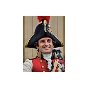 Napoleon Bonaparte Selfie Photo Modern Portrait Reconstruction Poster Print