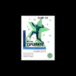 Póster publicitario de esperanto (1934)