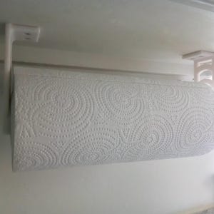 Under Cabinet / Wall Mount Paper Towel Holder Rack Dispenser Screw Adjustable Wall Kitchen