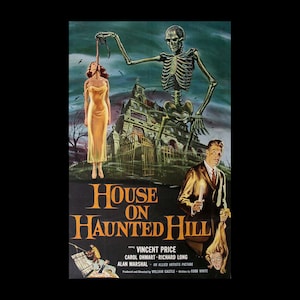 House on Haunted Hill 1958 Vincent Price Carol Ohmart Movie Poster Film