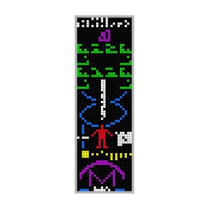 Arecibo-meddelande SETI Alien Signal Diagram Grafisk affisch Konsttryck 8 x 24 tum bild 1