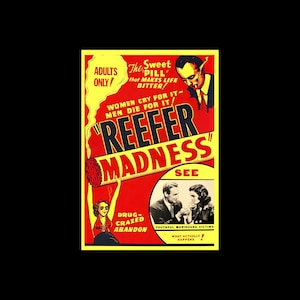 Reefer Madness 1936 Anti-Marijuana Film Filmplakat Kunstdruck