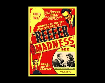 Póster de la película antimarihuana "Reefer Madness" de 1936.