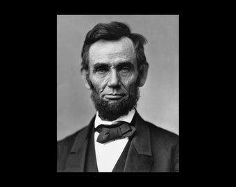 Abraham Lincoln Alexander Gardner 1863 Close Up Portrait Photo Photograph Print