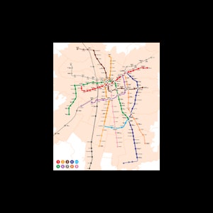 Tokyo Japan Metro System Subway Diagram Transit Map Train Railroad