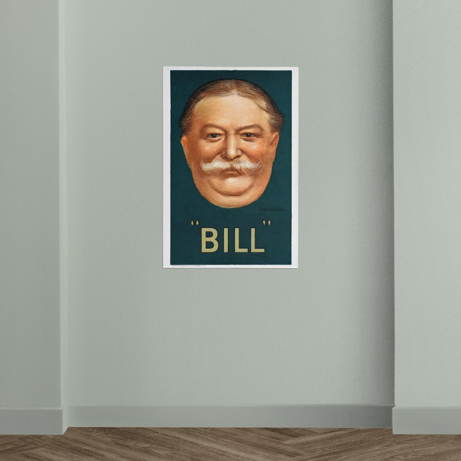 President William Howard Taft Bill Floating Head Campaign Poster Art ...