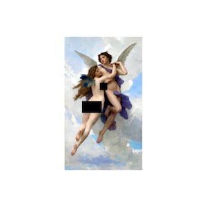 L&#39;Amour et Psyche Love and Psyche Bouguereau 1899 Painting Poster Art Print