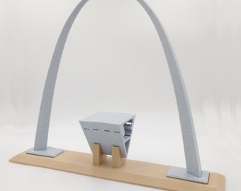 Gateway Arch St. Louis 3D Printed Architectural Model 9" + Stand - Pick Colors