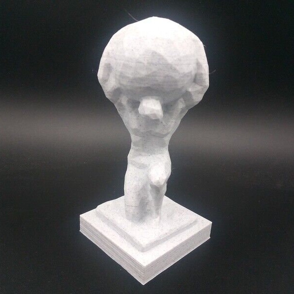 Atlas Holding Globe Low Poly 3D Printed Sculpture Figure Figurine - Pick Color