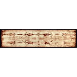 Full Shroud of Turin Jesus Christ Burial Cloth Photo Poster Art Print 9 x 36 in XL
