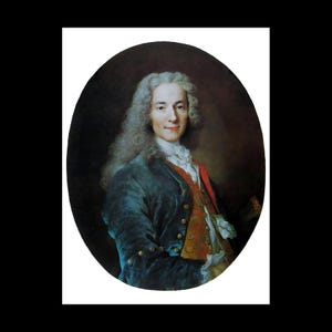 Voltaire Francois-Marie Arouet by Nicolas de Largilliere Painting Poster Art Print
