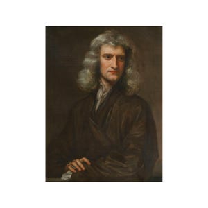 Portrait of Sir Isaac Newton Godfrey Kneller 1689 Physics Art Painting Print