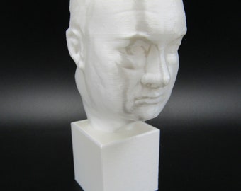 Winston Churchill Prime Minister 3D Printed Bust Statue Figure Sculpture