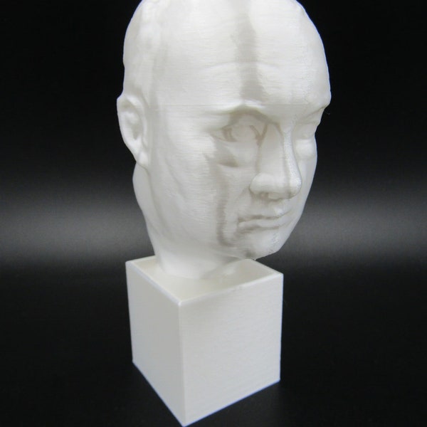 Winston Churchill Prime Minister 3D Printed Bust Statue Figure Sculpture