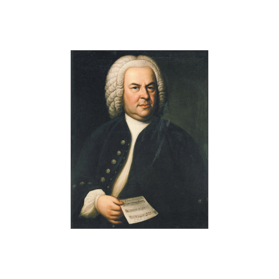 Johann Sebastian Bach Elias Gottlob Haussmann Painting Poster Print Etsy