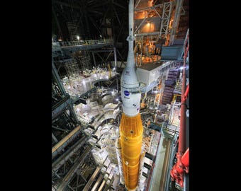 Artemis I SLS Roll Out VAB Rocket Space Spacecraft Photo Photograph Art Print