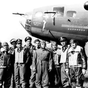 Memphis Belle Crew B-17 Flying Fortress Nose Art Bomber Photo Poster Art Print