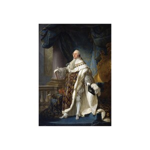 Louis XVI, King of France and Navarre 1789 Painting Art Poster Print