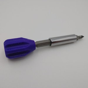 Small Mini Hex Bit Screwdriver Handle 3D Printed Tool Adapter Holder Pick Color