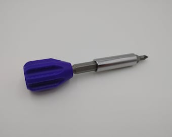 Small Mini Hex Bit Screwdriver Handle 3D Printed Tool Adapter Holder Pick Color