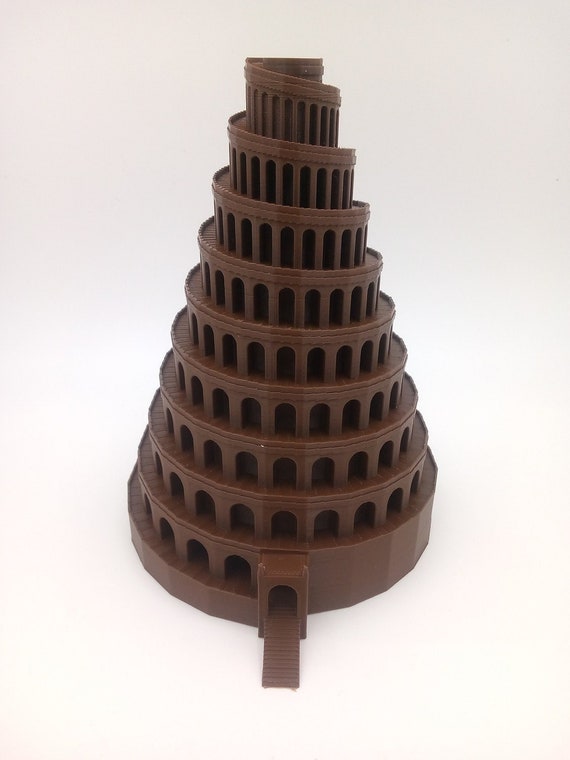 バベルの塔完成版 3Dプリント建築模型聖書 4インチ - Etsy 日本