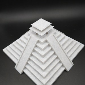 Mayan Pyramid El Castillo Chichen Itza Mexico 3D Print Model 3 x 6 in, Choice of Color