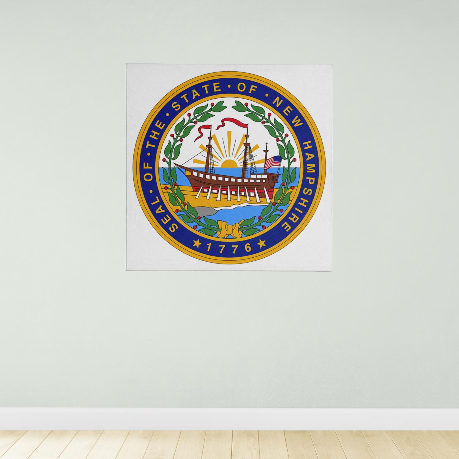 Seal of the State of New Hampshire United States Seals Poster Art Print ...
