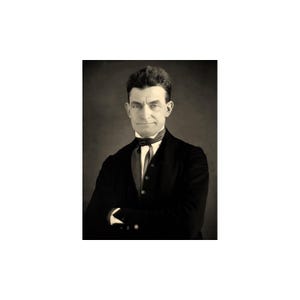 John Brown Portrait by Augustus Washington Abolitionist Photo Art Print Sepia