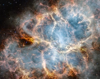 Crab Nebula James Webb Space Telescope Photo Photograph Poster Art Print