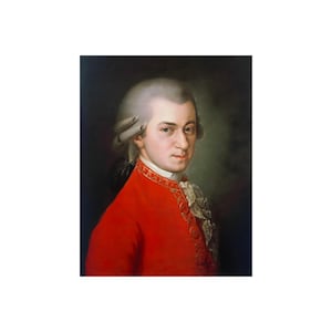 Wolfgang Amadeus Mozart by Barbara Krafft 1819 Art Painting Print