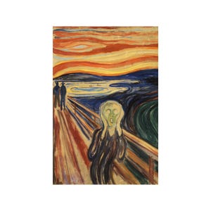 Edvard Munch The Scream 1893 Anxiety Human Condition Painting Art Poster Print