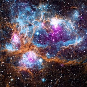 Nebulosa Stelle Ammasso Stellare NGC 6357 Immagine Spazio Foto Poster Stampa Artistica