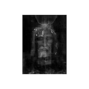 Jesus Christ Portrait Face from the Shroud of Turin Poster Art Print 18 x 24 in
