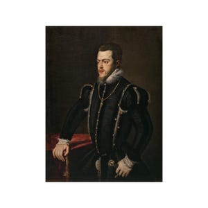 King Philip II of Spain by Titian Art Painting Poster Print