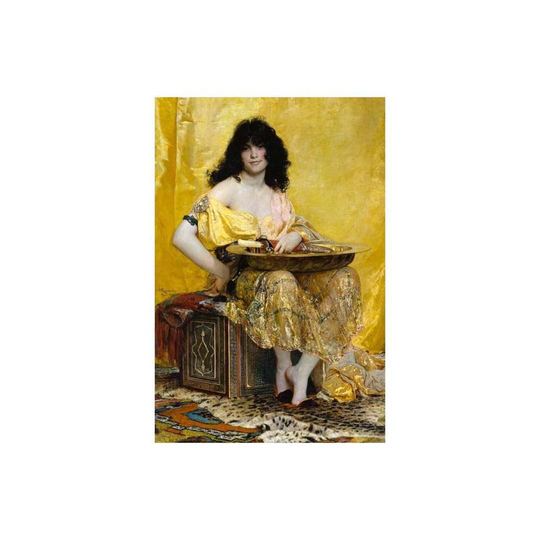 サロメ 黄色のサロメ アンリ・ルニョー 1870年 絨毯 絵画 ポスター