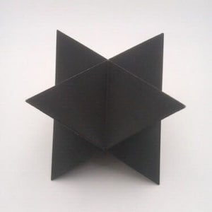 Stellated Octahedron Geometry Math Polygon Shape 3D Printed Sculpture - Pick Color