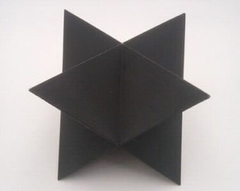 Stellated Octahedron Geometry Math Polygon Shape 3D Printed Sculpture - Pick Color