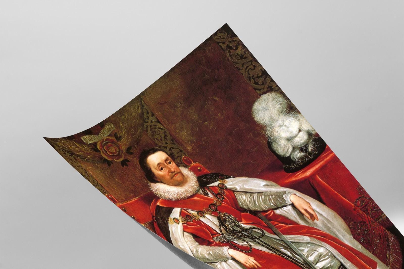Portrait of King James I of England and Scotland Mijtens 1621