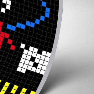 Arecibo-meddelande SETI Alien Signal Diagram Grafisk affisch Konsttryck 8 x 24 tum bild 3