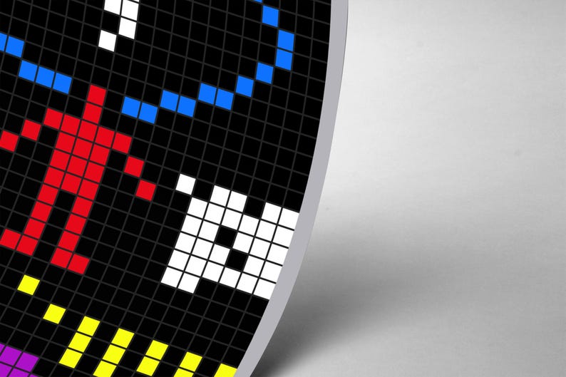 Arecibo-meddelande SETI Alien Signal Diagram Grafisk affisch Konsttryck 8 x 24 tum bild 3
