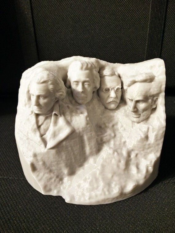 Mount Rushmore 3D Printed Replica Statue Sculpture U.S. Presidents 3.75" - Choice of Color
